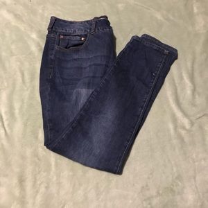 Woman’s ripped skinny jeans